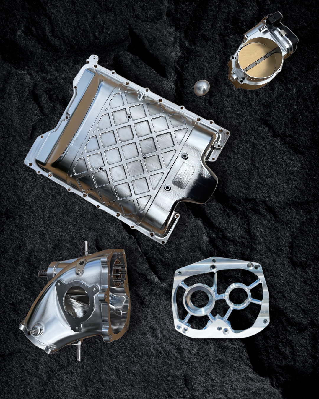 FAS Motorsports red coated supercharger