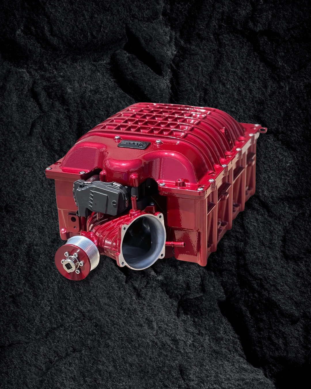 FAS Motorsports red coated supercharger